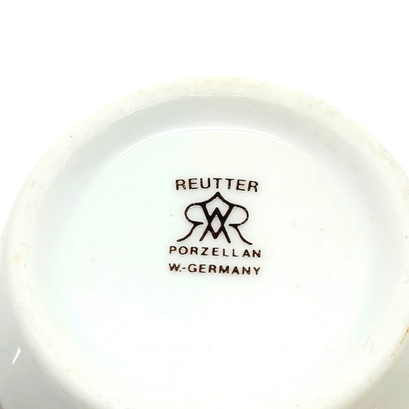 Reutter Porzellan W-Germany Floral White Round Jewelry Trinket Box with Lid - Picture 5 of 8